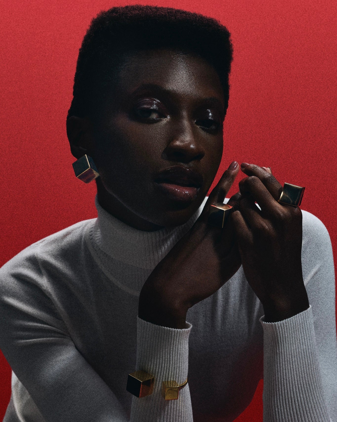 Bracelete Cubo Assimétrico P